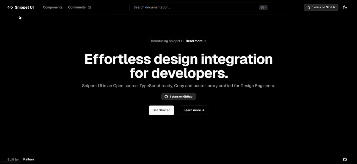 Snippet UI